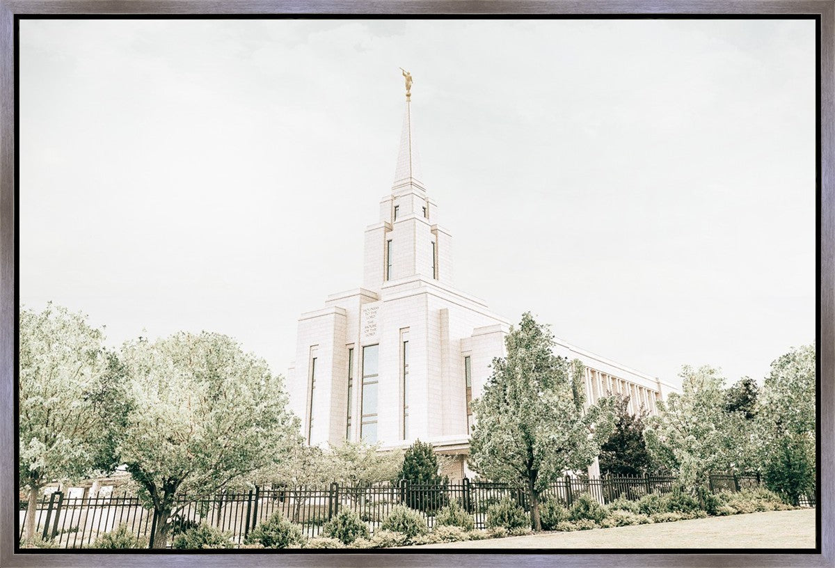 Sweet is The Work Oquirrh Mountain Utah Temple Gallery Wrap