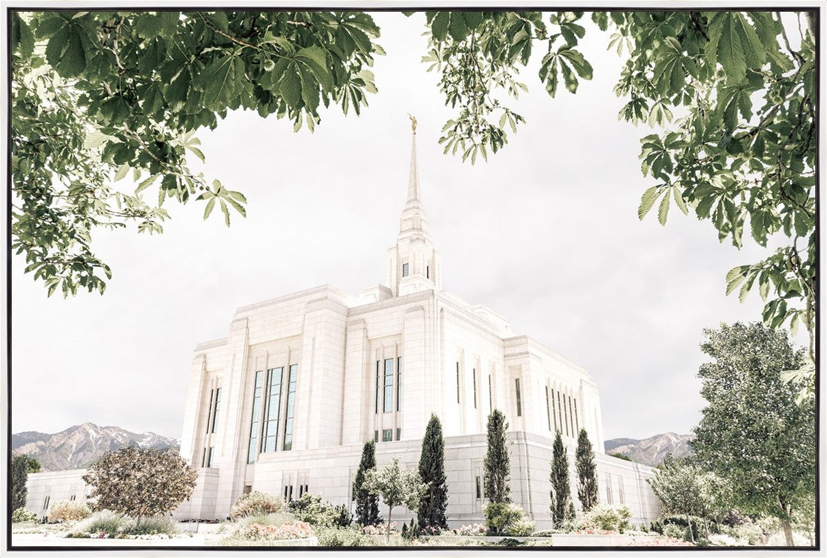Sweet is The Work Ogden Utah Temple Large Wall Art Gallery Wrap