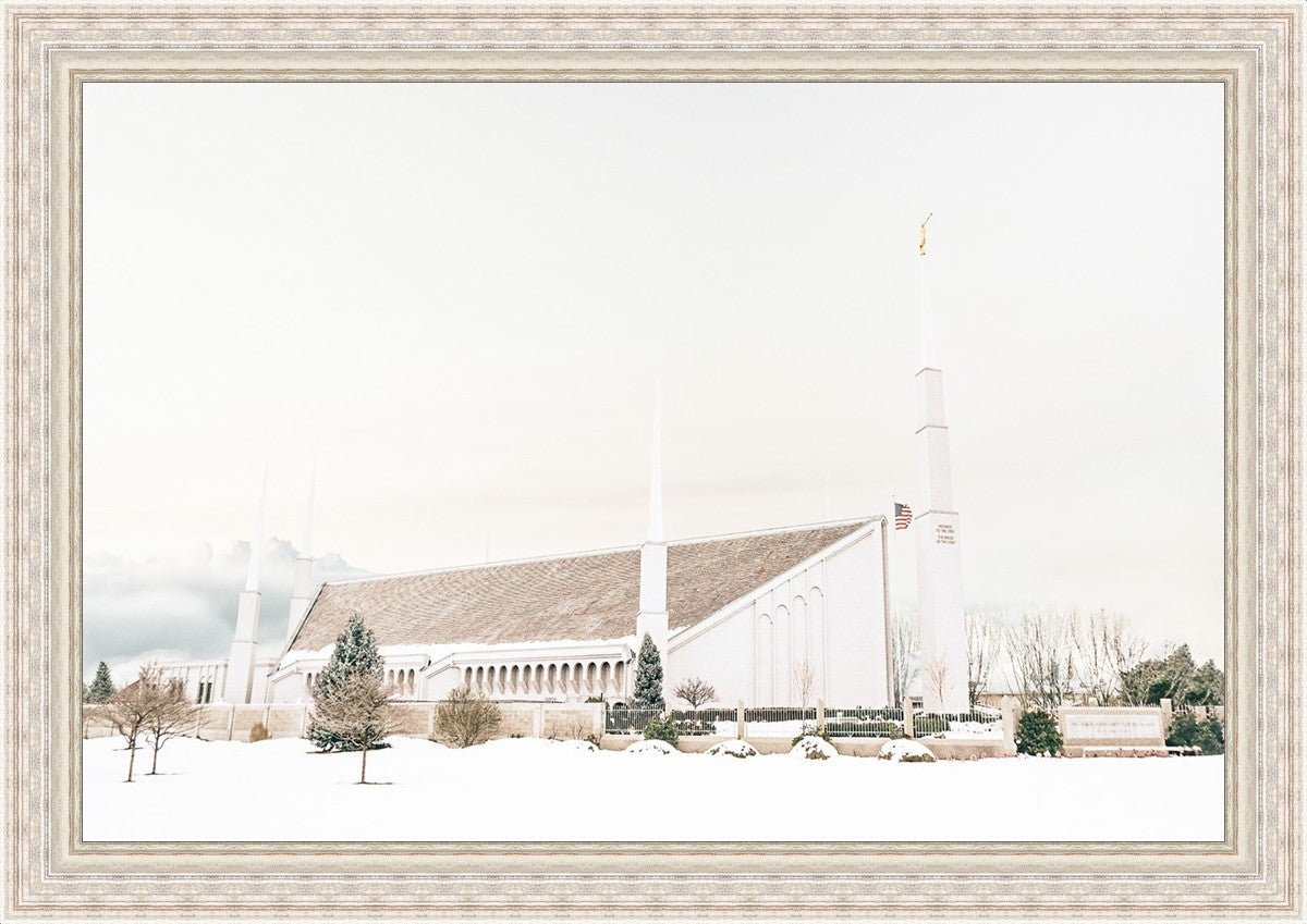 Sweet is The Work Boise Idaho Temple Large Wall Art