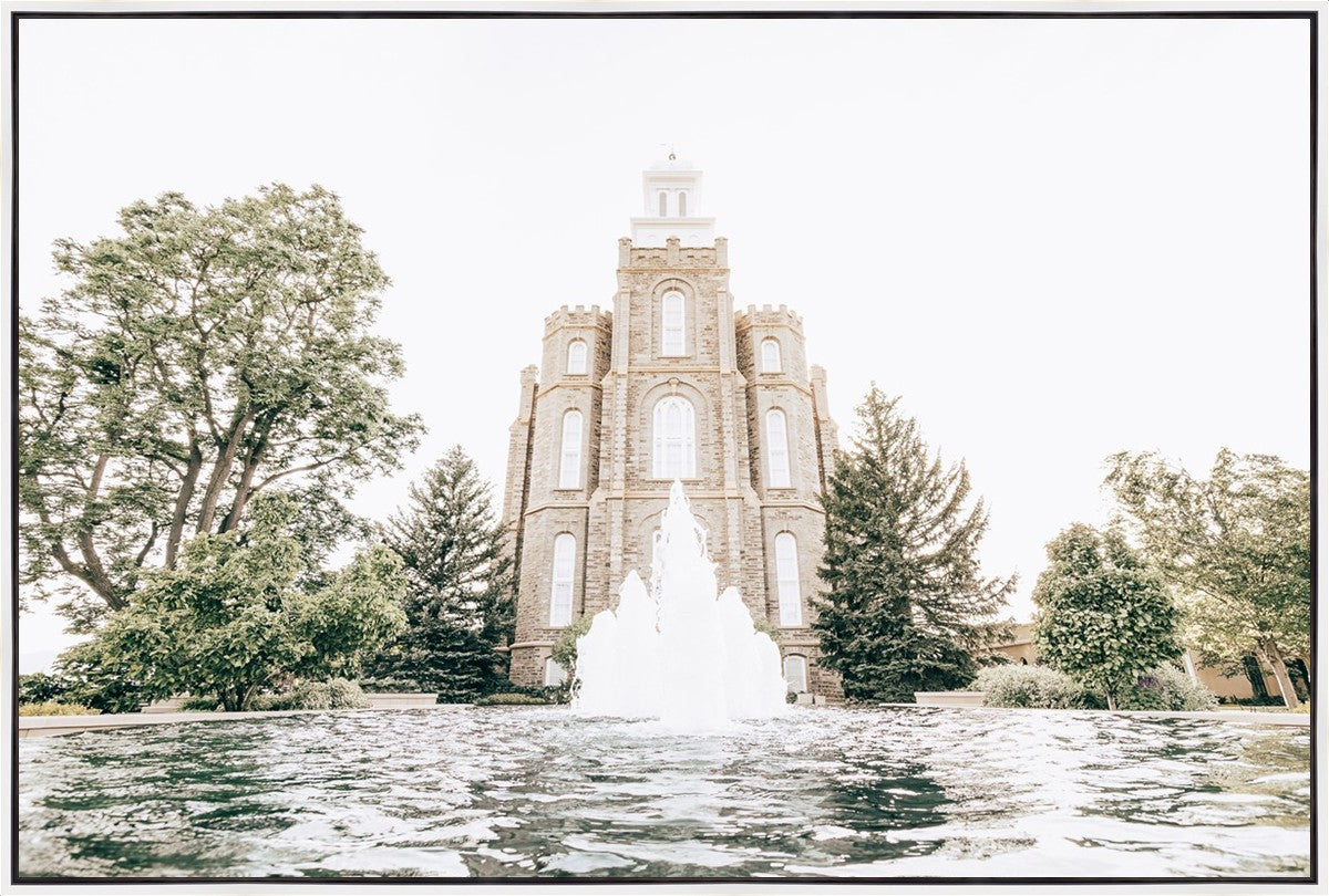 Sweet is The Work Logan Utah Temple Large Wall Art Gallery Wrap