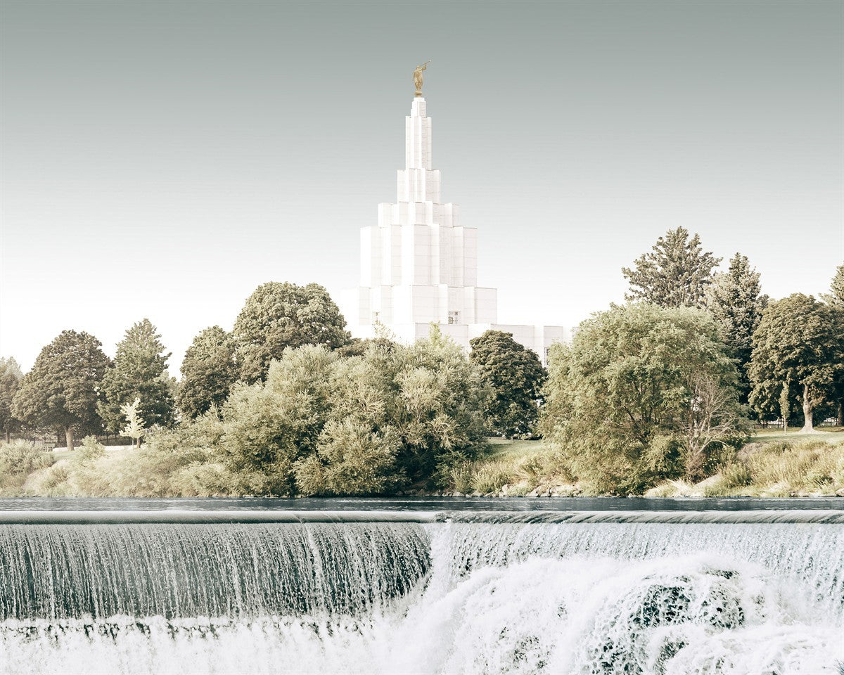 Sweet is The Work Idaho Falls Idaho Temple Gallery Wrap