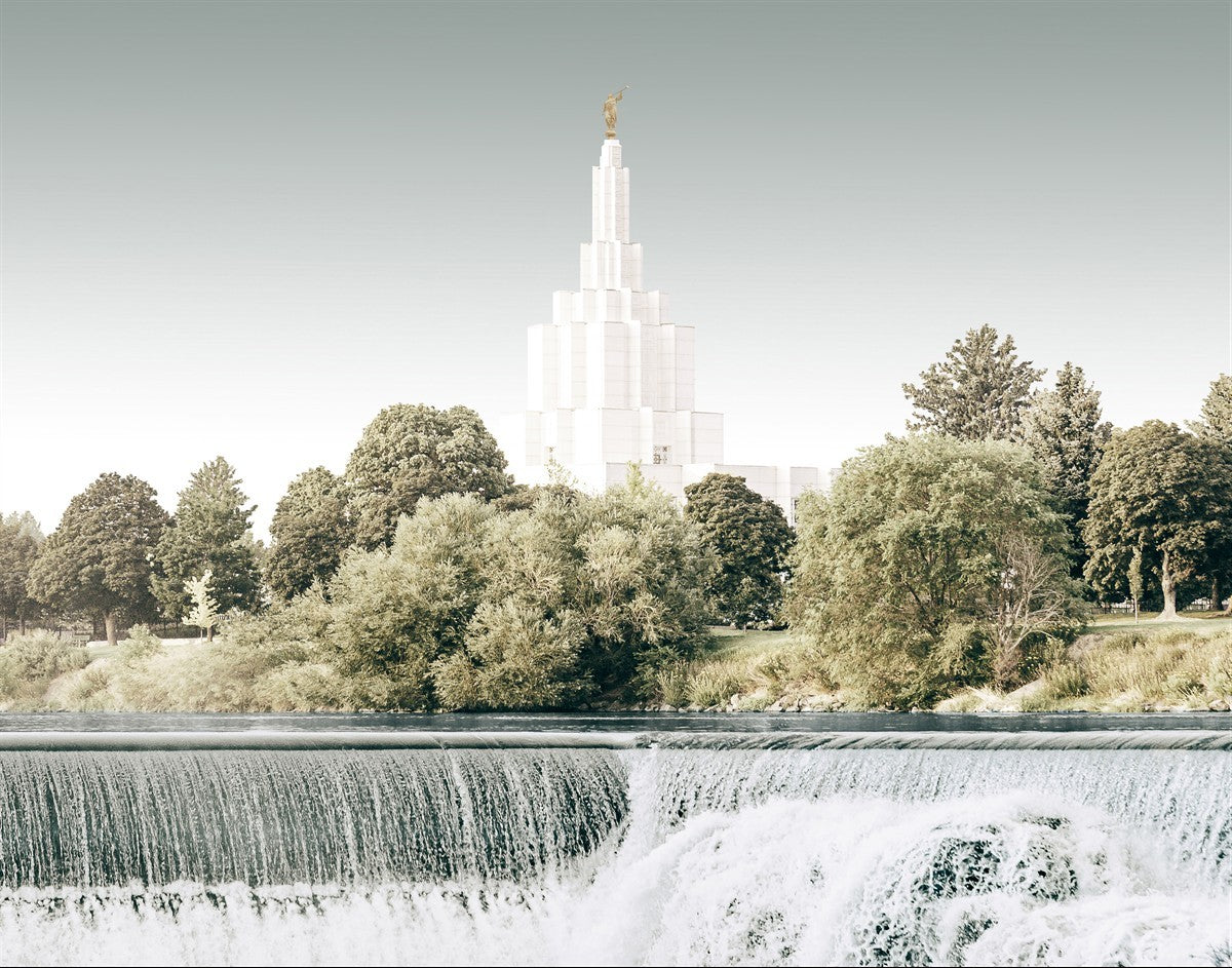 Sweet is The Work Idaho Falls Idaho Temple Gallery Wrap