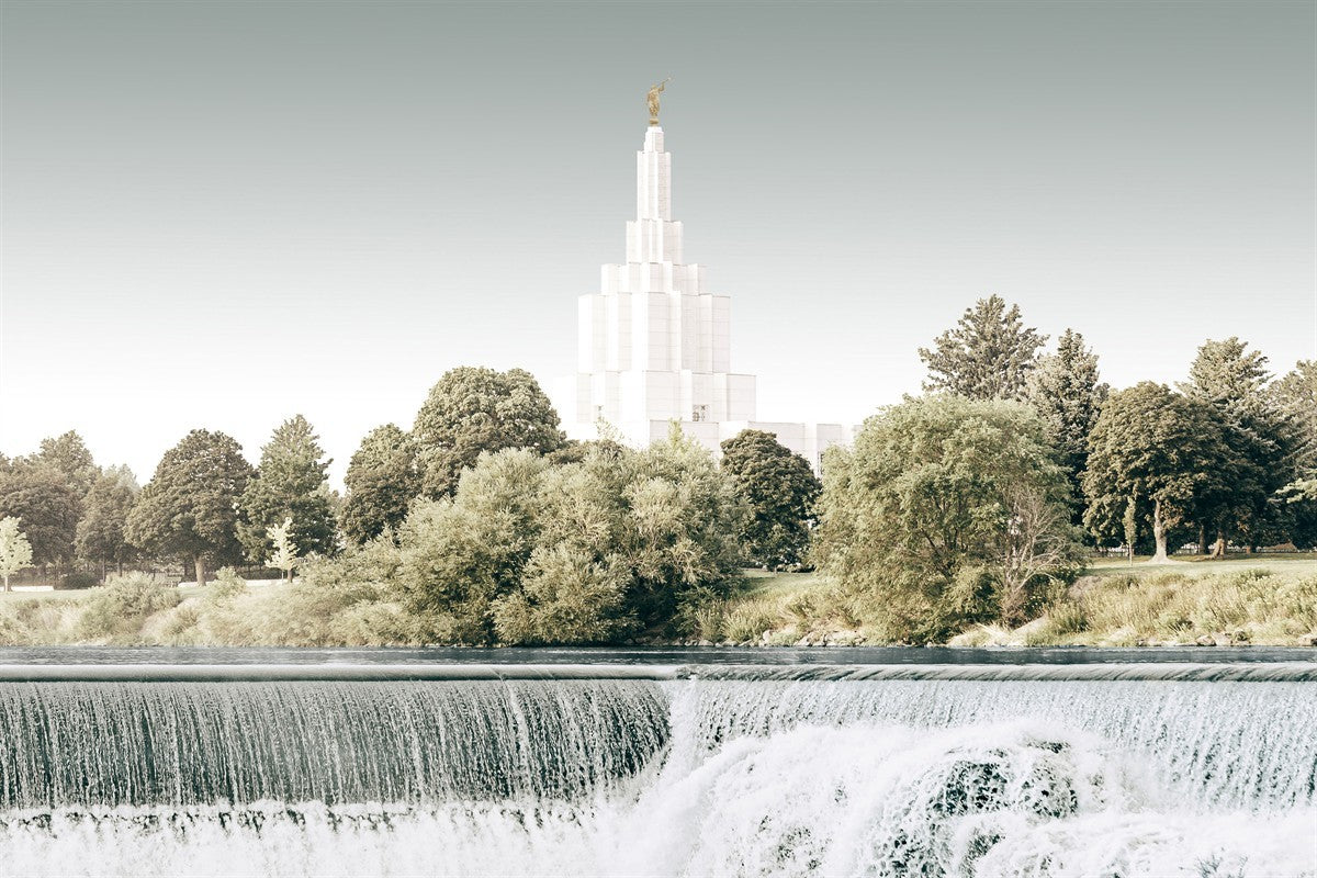 Sweet is The Work Idaho Falls Idaho Temple Gallery Wrap
