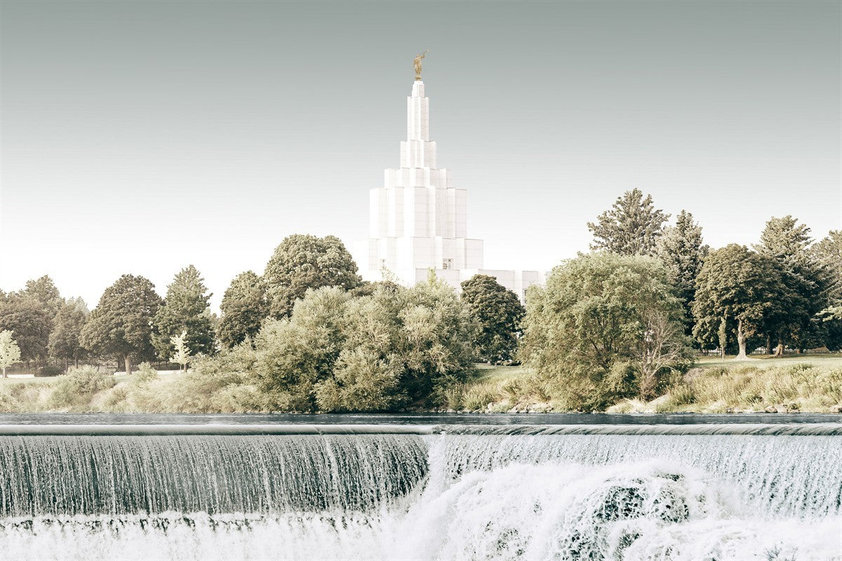 Sweet is The Work Idaho Falls Idaho Temple Gallery Wrap