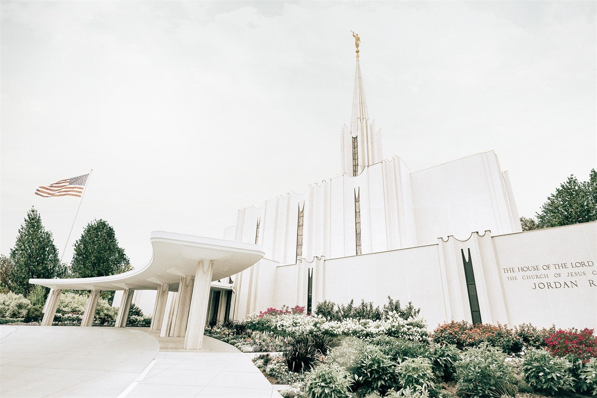 Sweet is The Work Jordan River Utah Temple Gallery Wrap