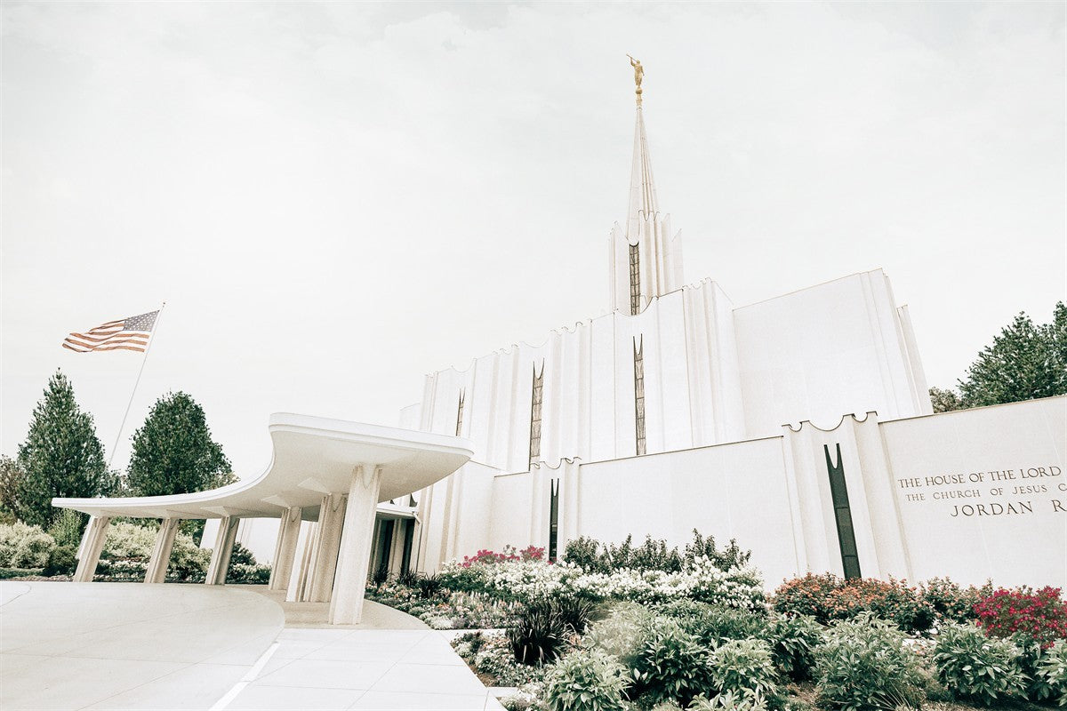 Sweet is The Work Jordan River Utah Temple Gallery Wrap