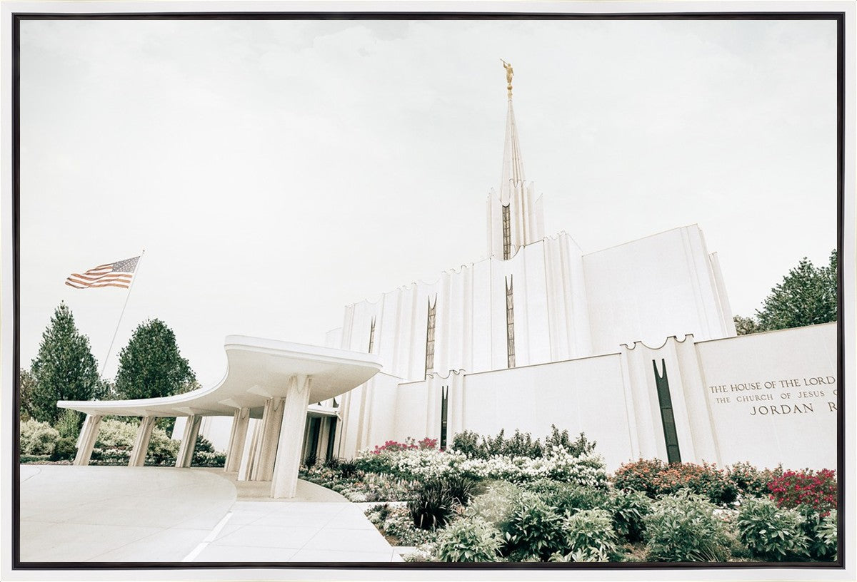Sweet is The Work Jordan River Utah Temple Gallery Wrap