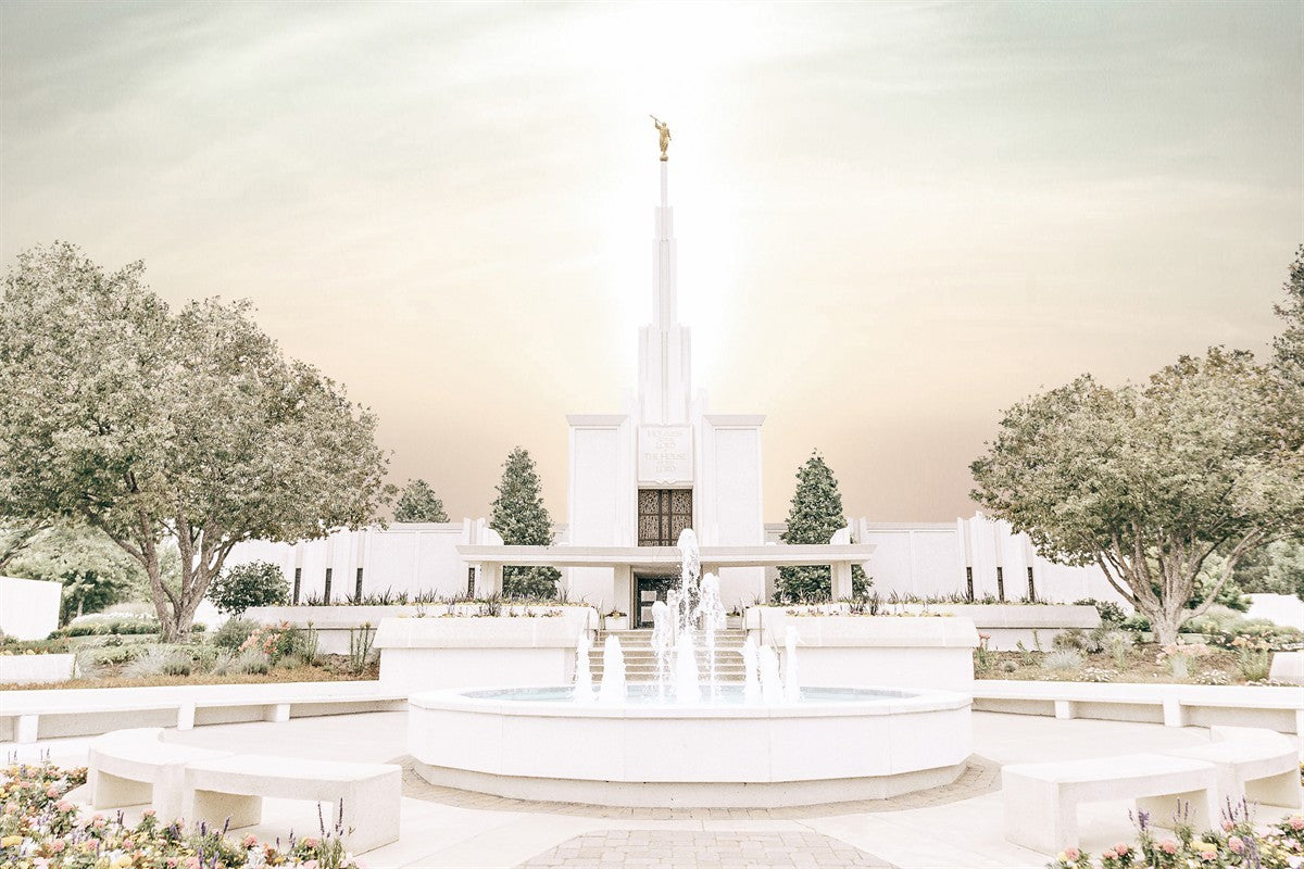 Sweet is The Work Denver Colorado Temple Large Wall Art Gallery Wrap