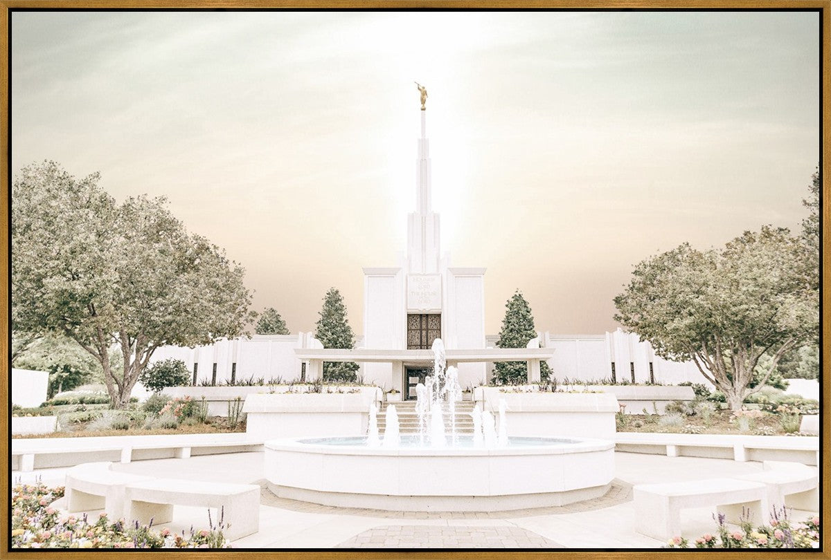 Sweet is The Work Denver Colorado Temple Large Wall Art Gallery Wrap