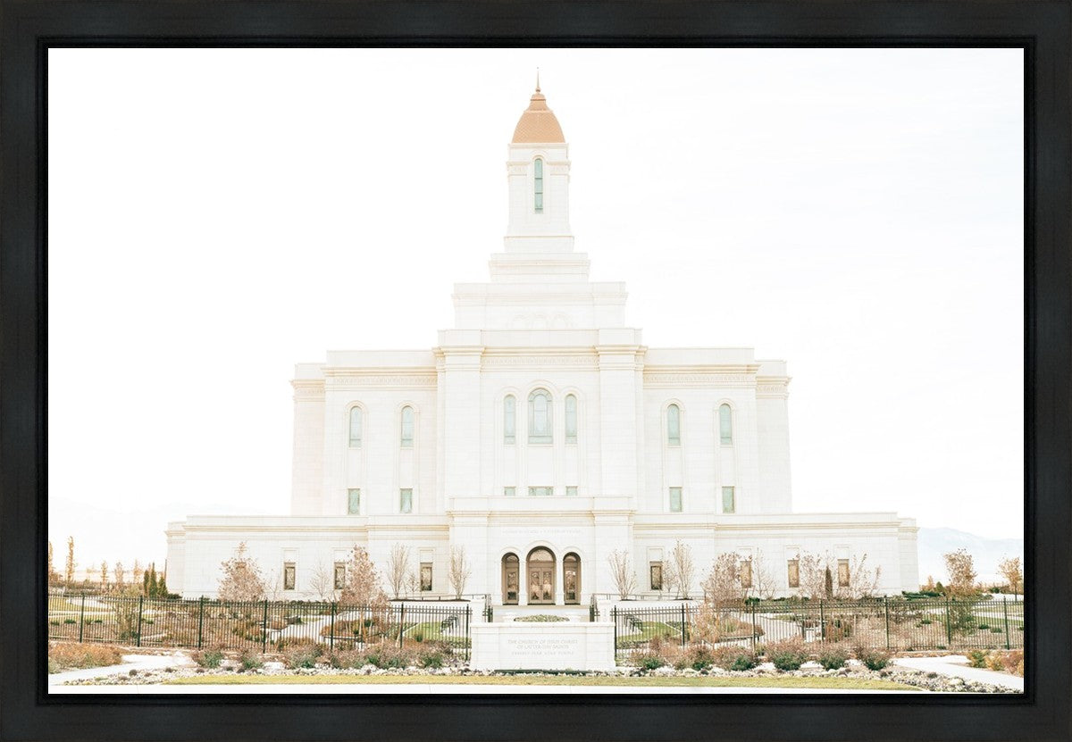 Sweet is The Work Deseret Peak Utah Temple Gallery Wrap