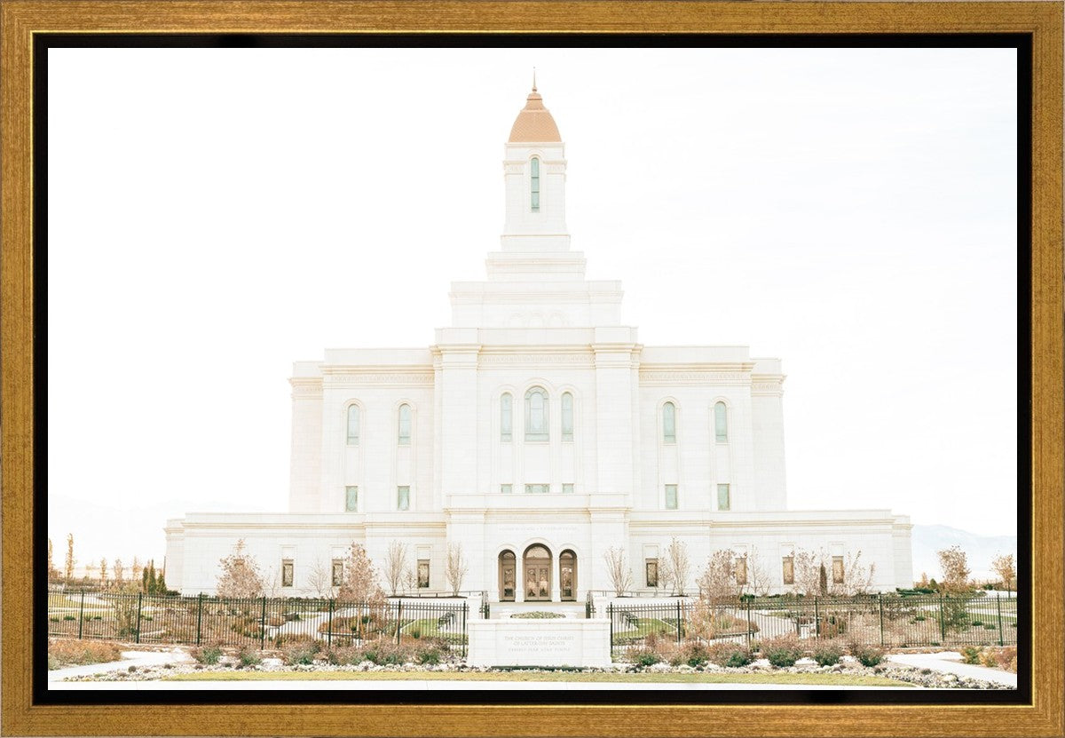 Sweet is The Work Deseret Peak Utah Temple Gallery Wrap