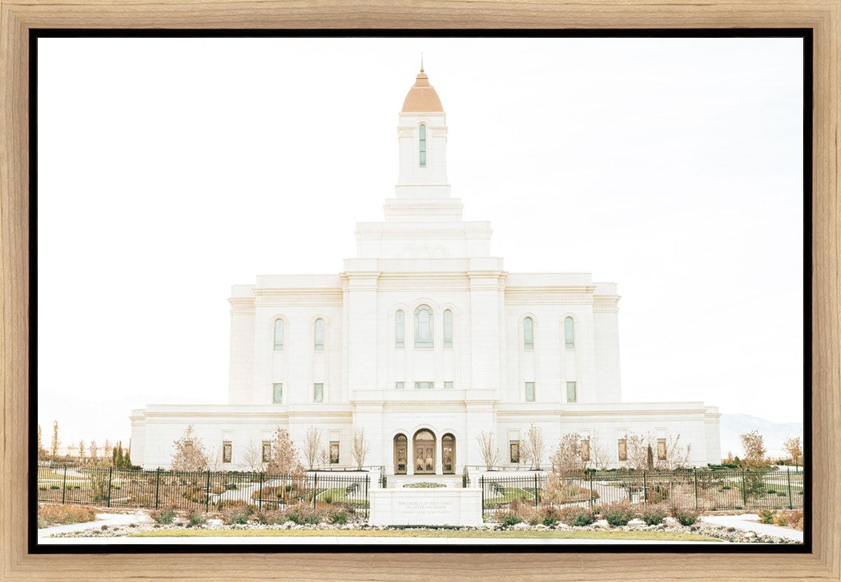 Sweet is The Work Deseret Peak Utah Temple Gallery Wrap