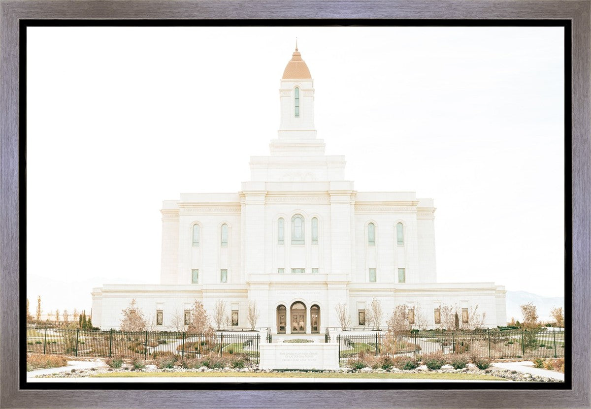 Sweet is The Work Deseret Peak Utah Temple Gallery Wrap