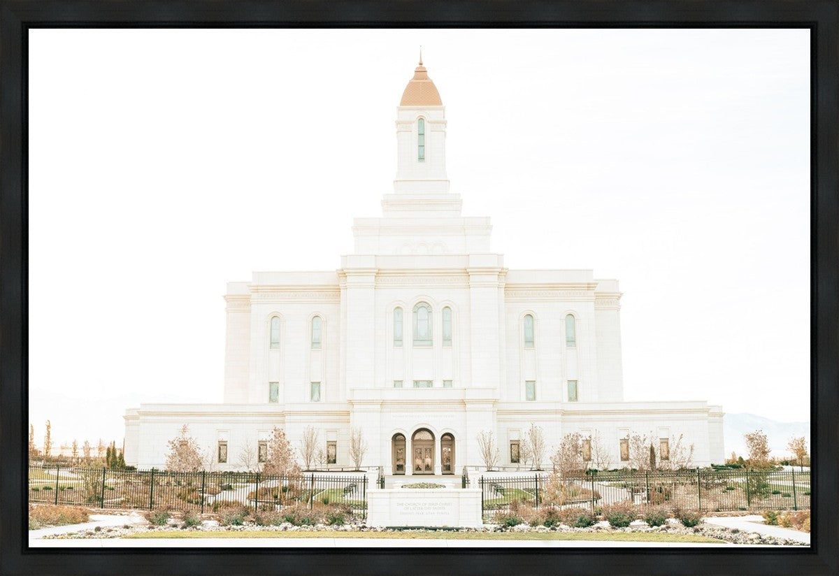 Sweet is The Work Deseret Peak Utah Temple Gallery Wrap