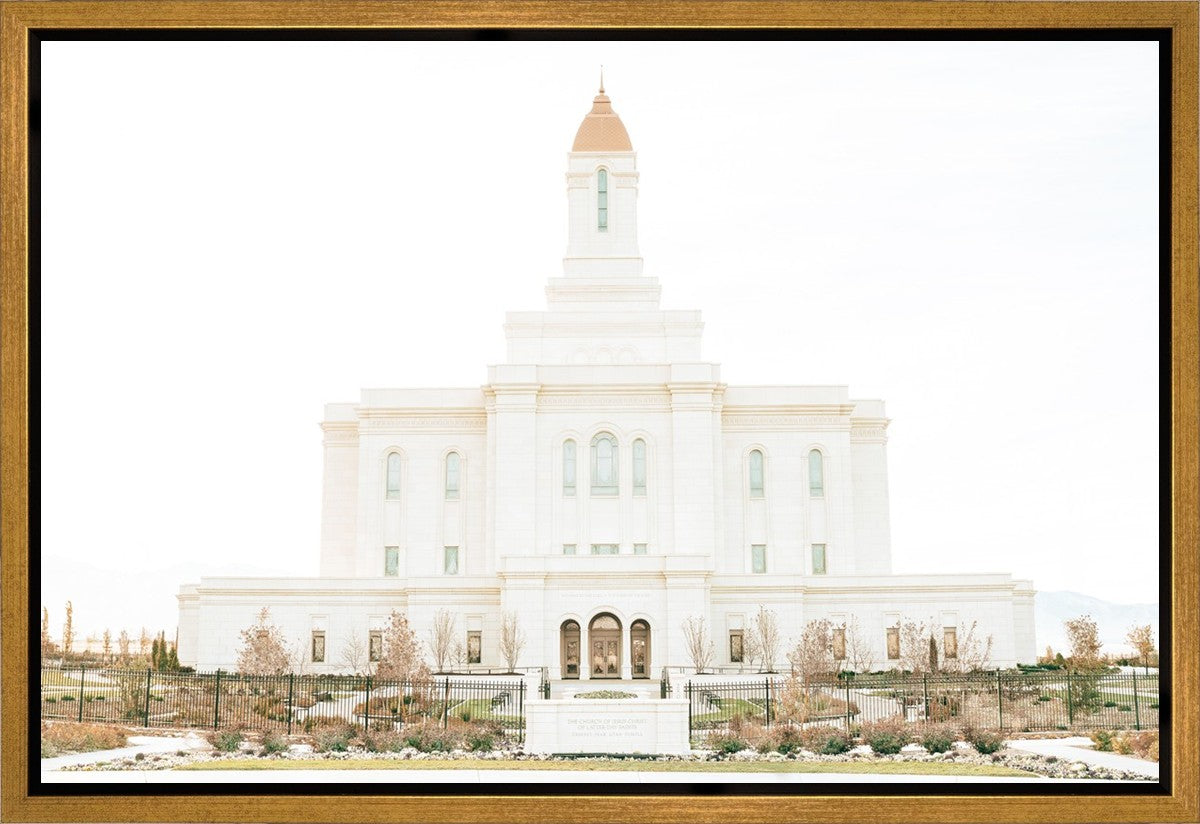 Sweet is The Work Deseret Peak Utah Temple Gallery Wrap