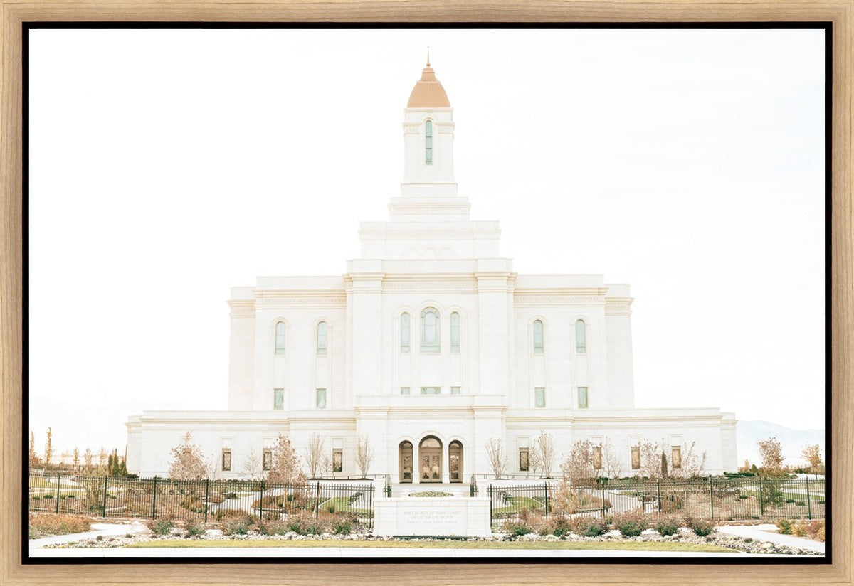 Sweet is The Work Deseret Peak Utah Temple Gallery Wrap