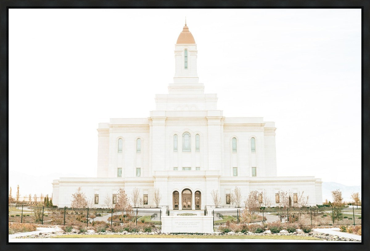 Sweet is The Work Deseret Peak Utah Temple Gallery Wrap