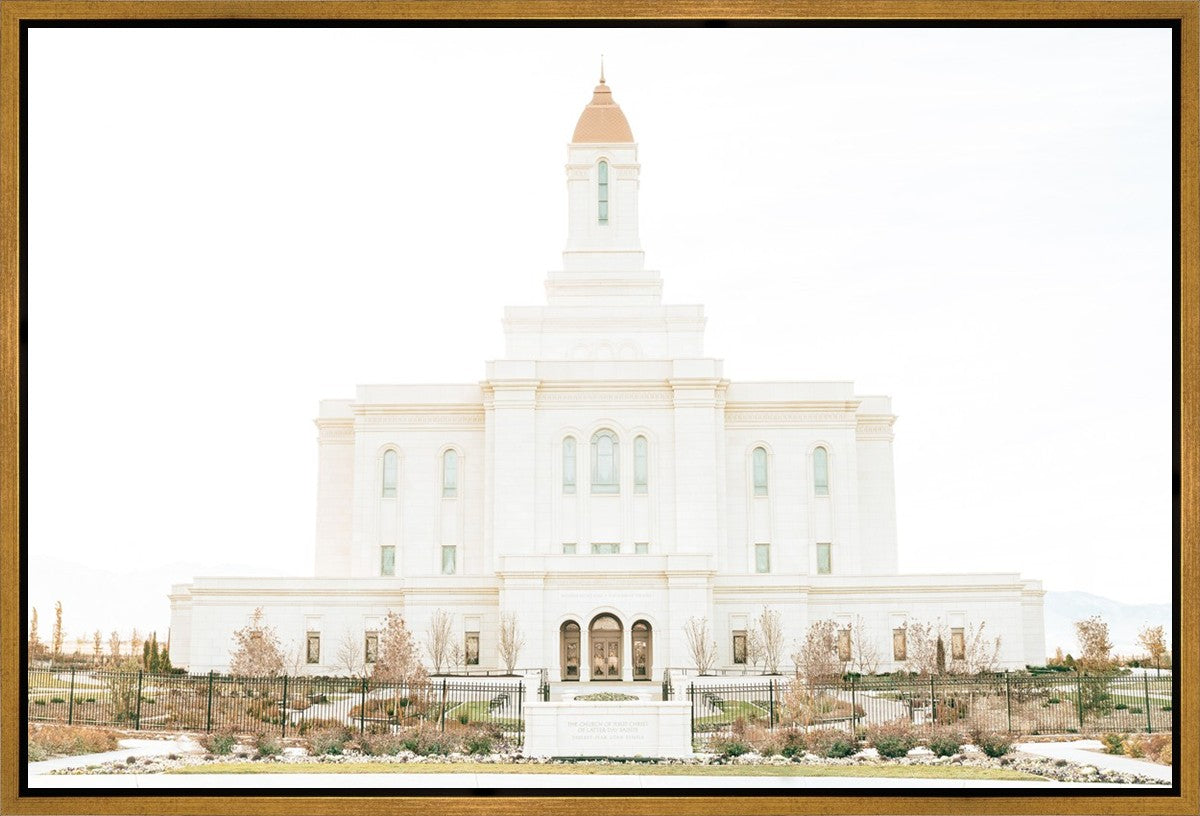 Sweet is The Work Deseret Peak Utah Temple Gallery Wrap