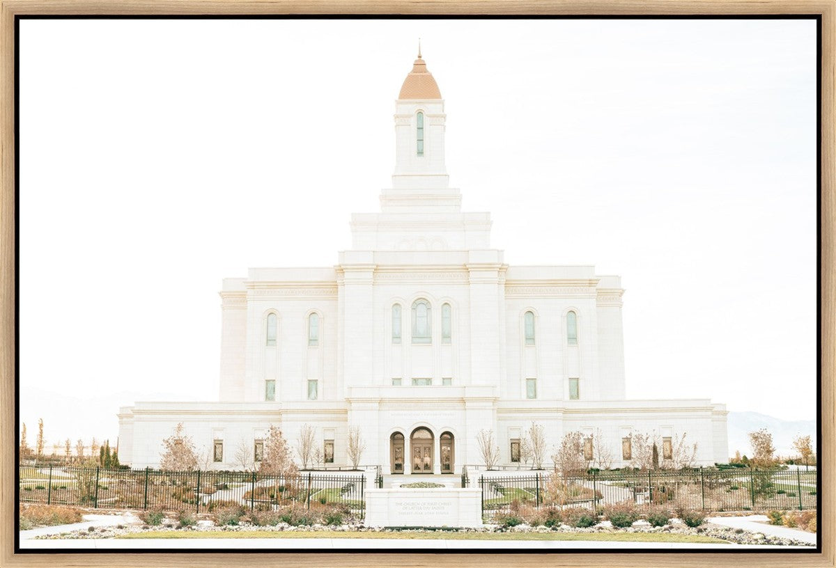Sweet is The Work Deseret Peak Utah Temple Gallery Wrap