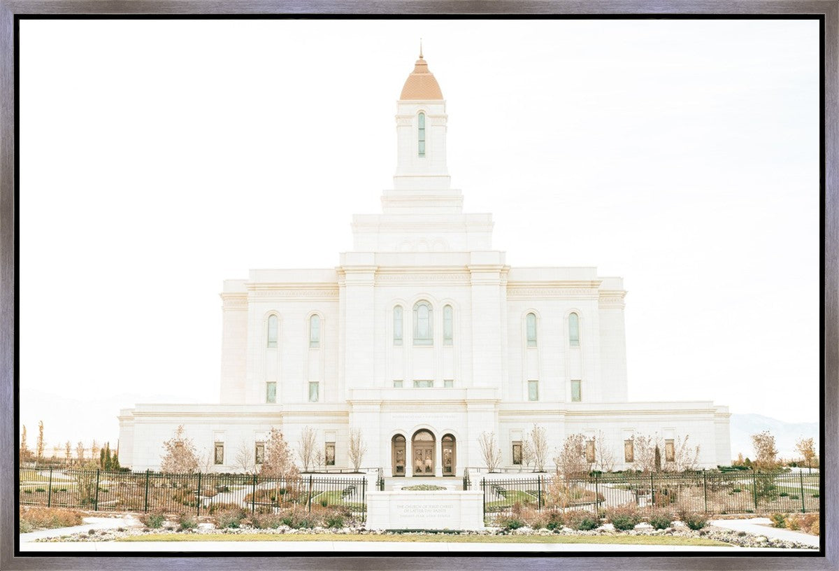Sweet is The Work Deseret Peak Utah Temple Gallery Wrap