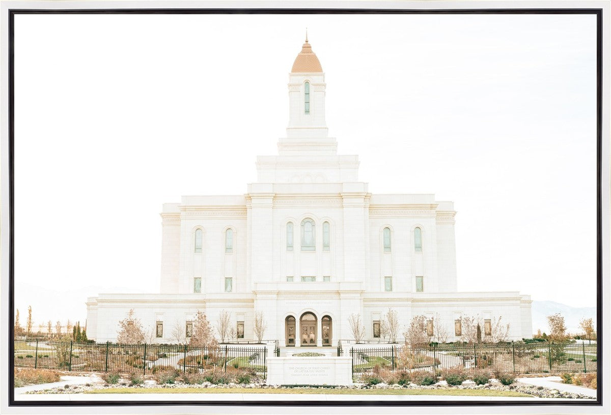 Sweet is The Work Deseret Peak Utah Temple Gallery Wrap