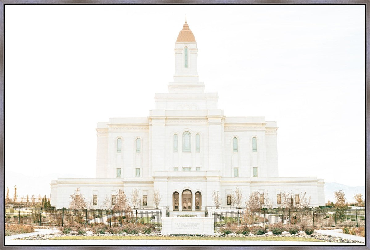 Sweet is The Work Deseret Peak Utah Temple Large Wall Art Gallery Wrap