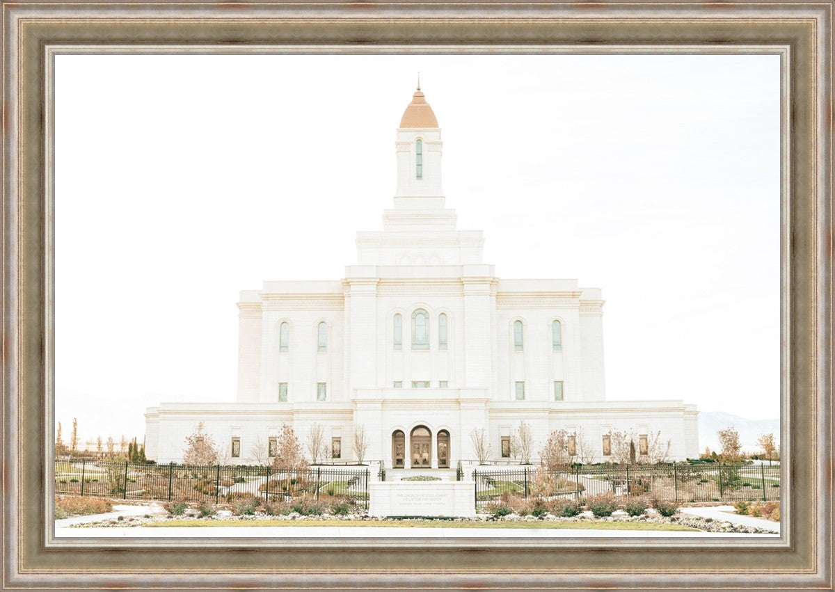 Sweet is The Work Deseret Peak Utah Temple Large Wall Art