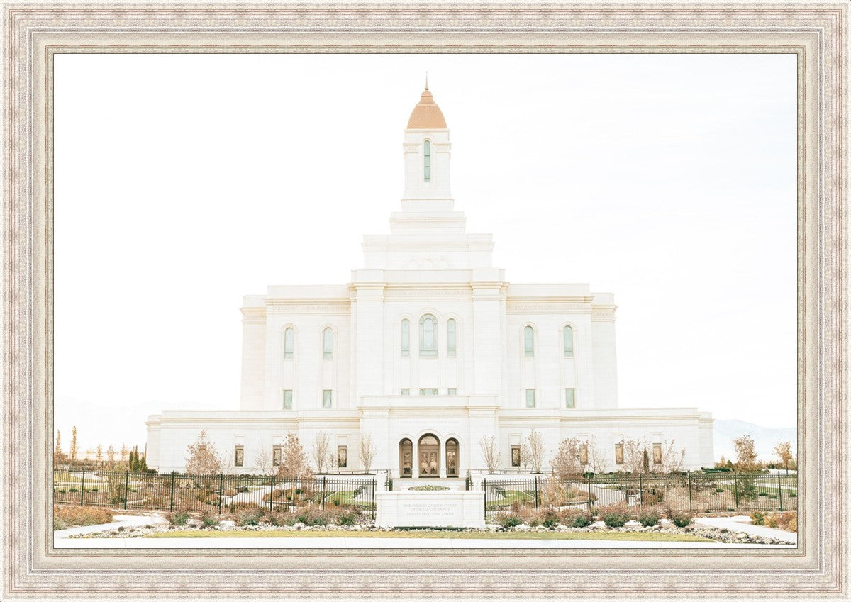 Sweet is The Work Deseret Peak Utah Temple Large Wall Art
