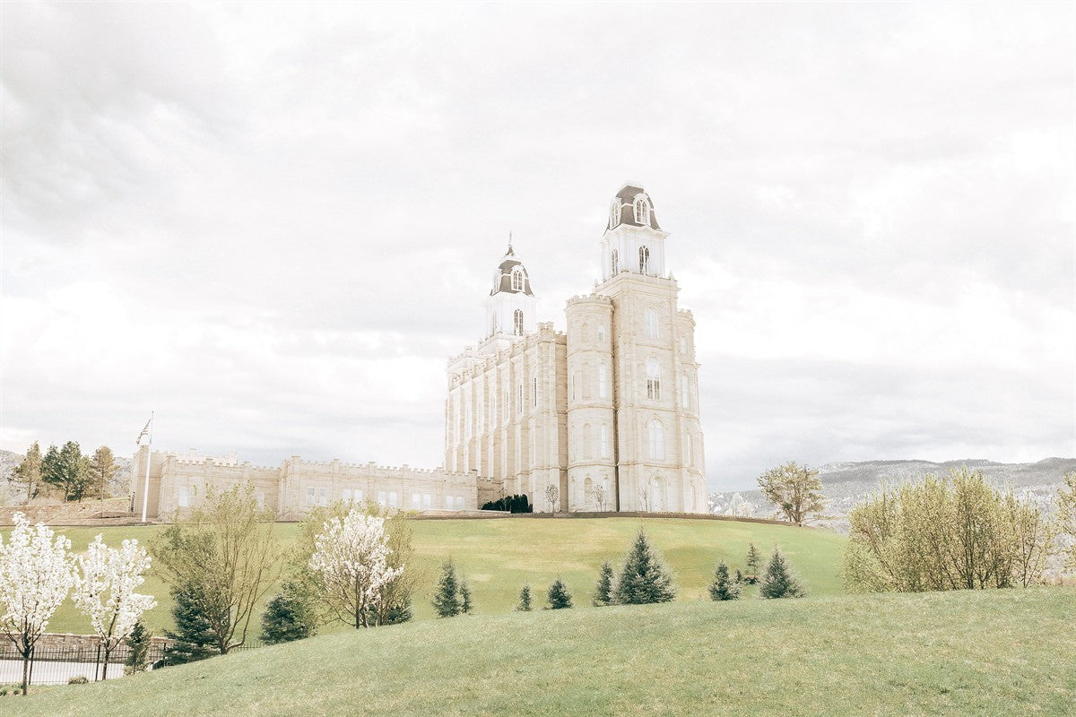 Sweet is The Work Manti Utah Temple Large Wall Art Gallery Wrap