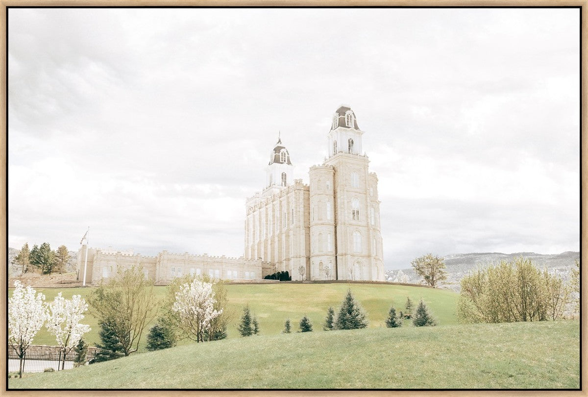 Sweet is The Work Manti Utah Temple Large Wall Art Gallery Wrap