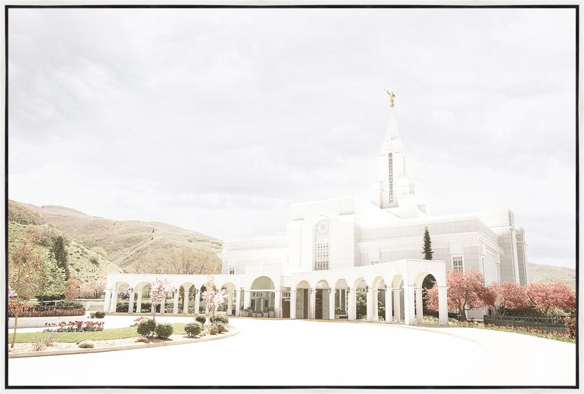 Sweet is The Work Bountiful Utah Temple Large Wall Art Gallery Wrap