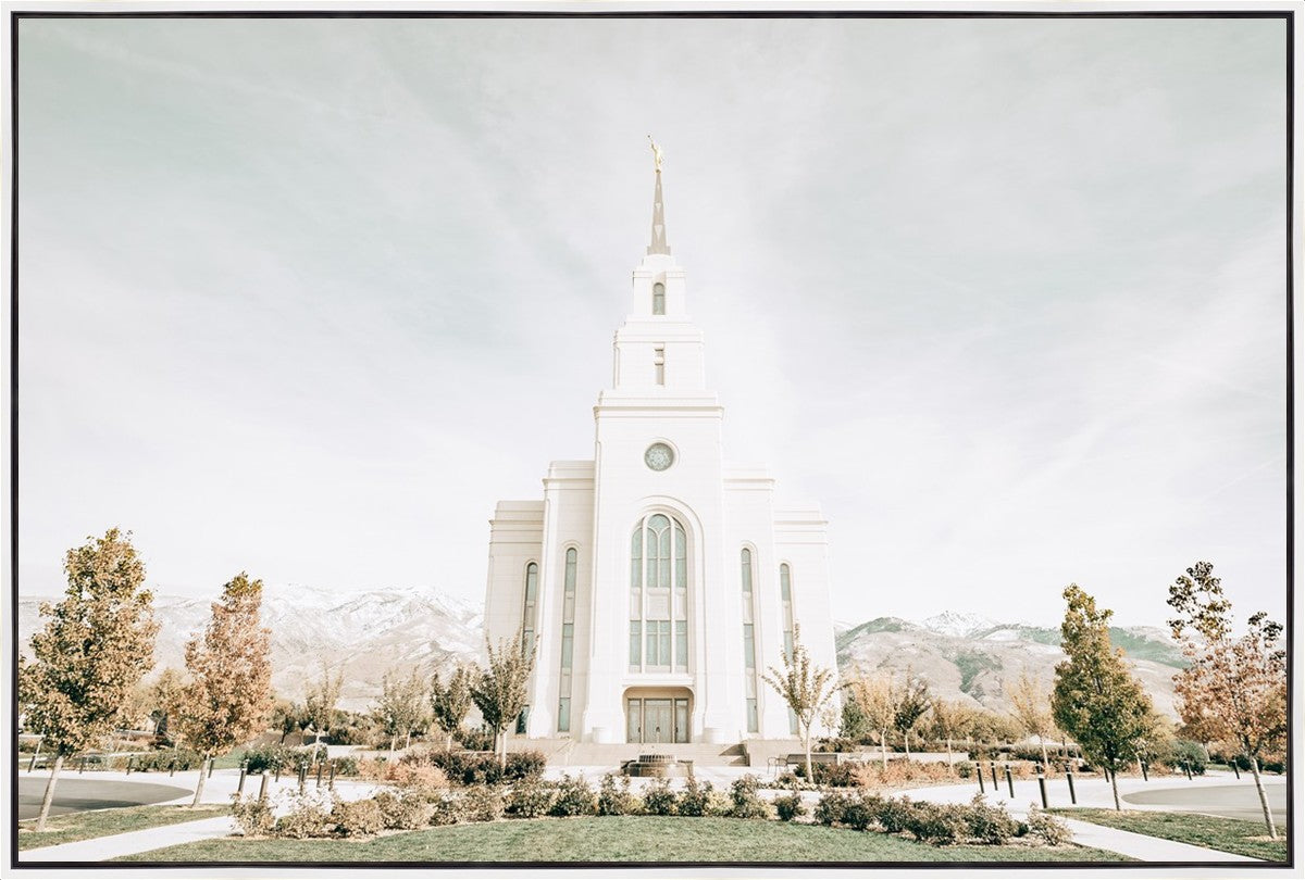 Sweet is The Work Layton Utah Temple Large Wall Art Gallery Wrap