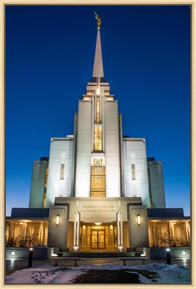 Rexburg Temple at Night