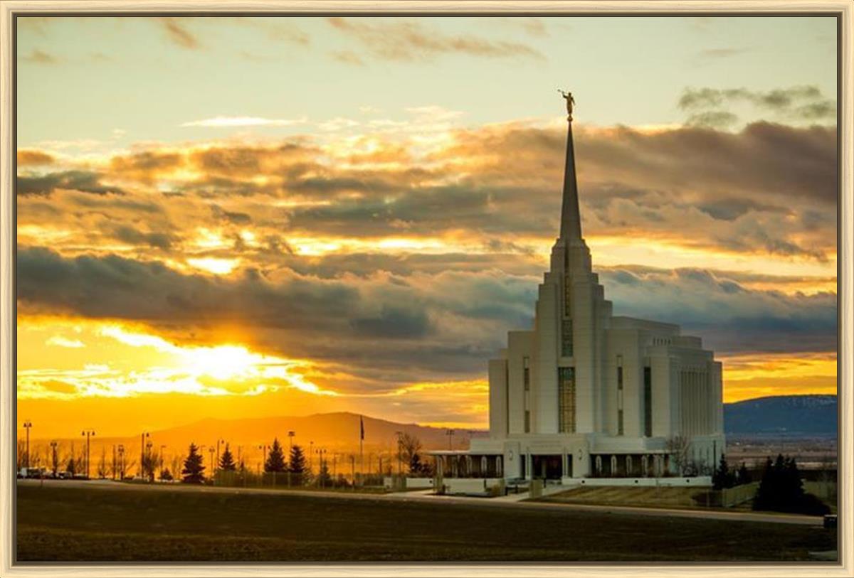 Rexburg Temple - Sunset