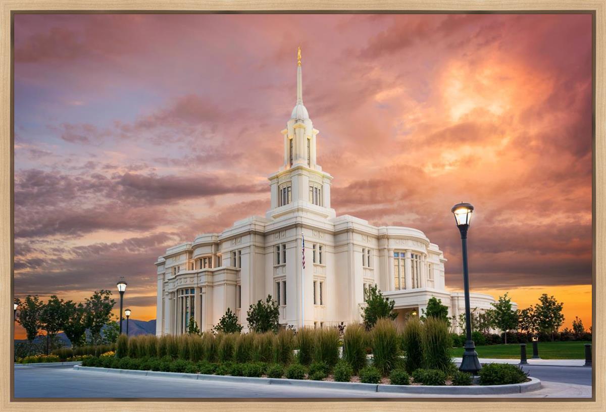 Payson Temple Peaceful Sunrise