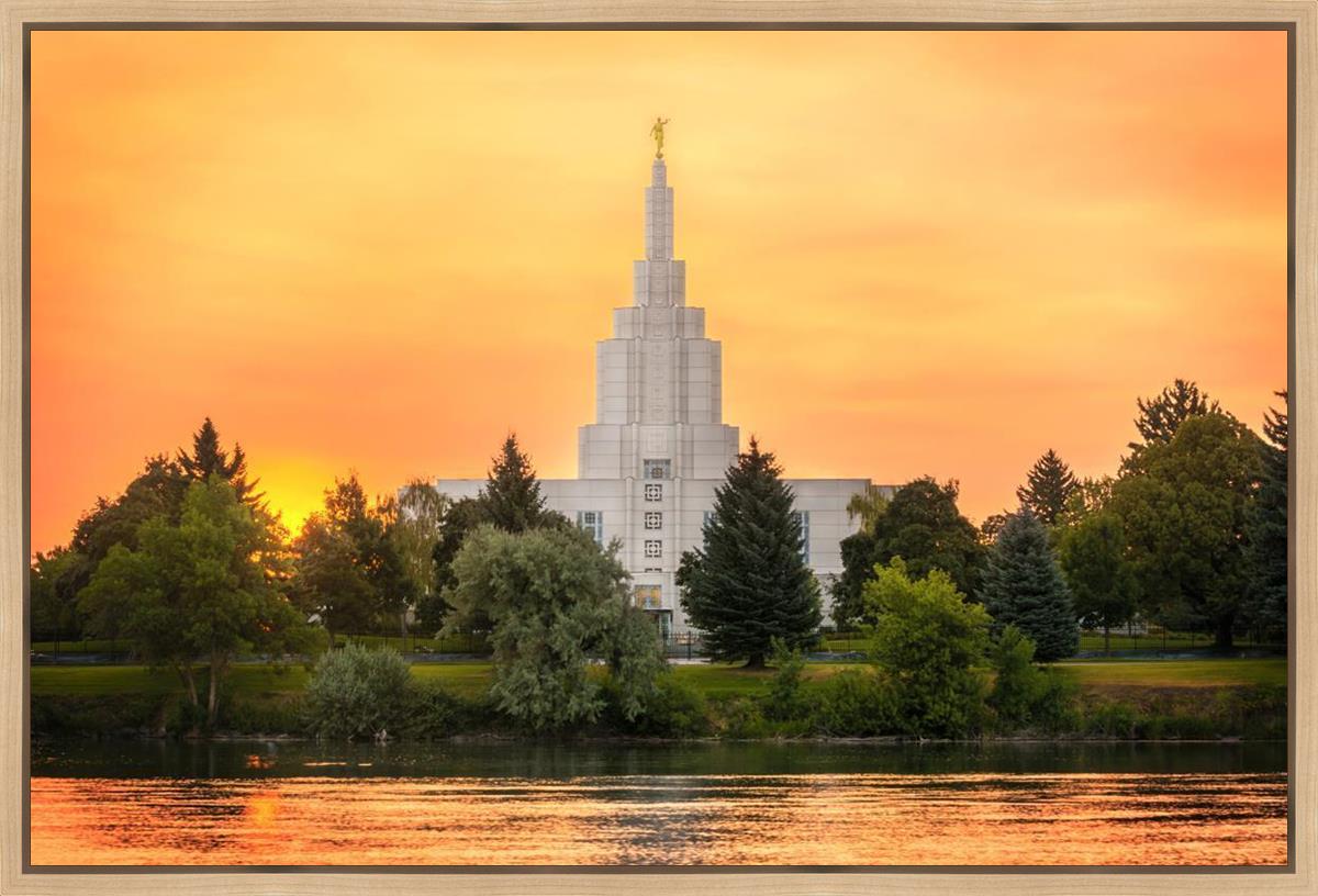 Idaho Falls Temple - Across the River