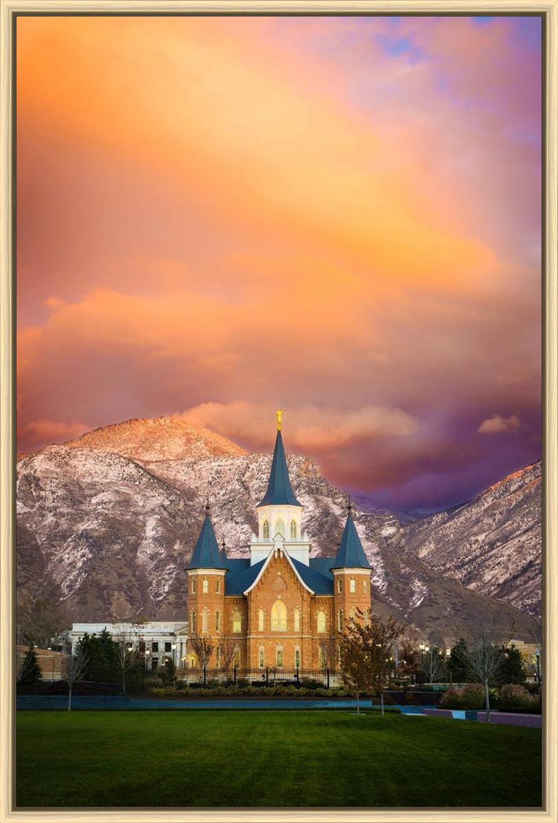 Provo City Center Temple - Colored Sky