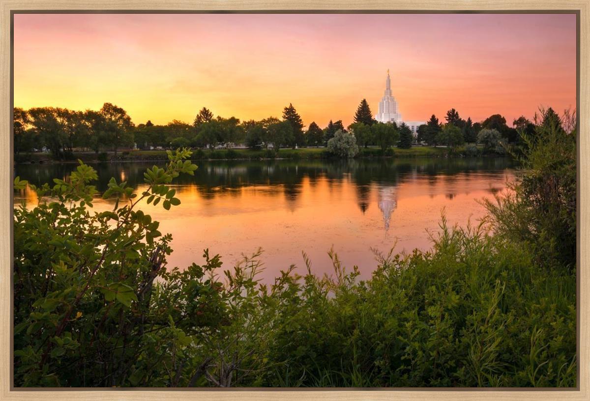 Idaho Falls Temple - Reflective Sunrise