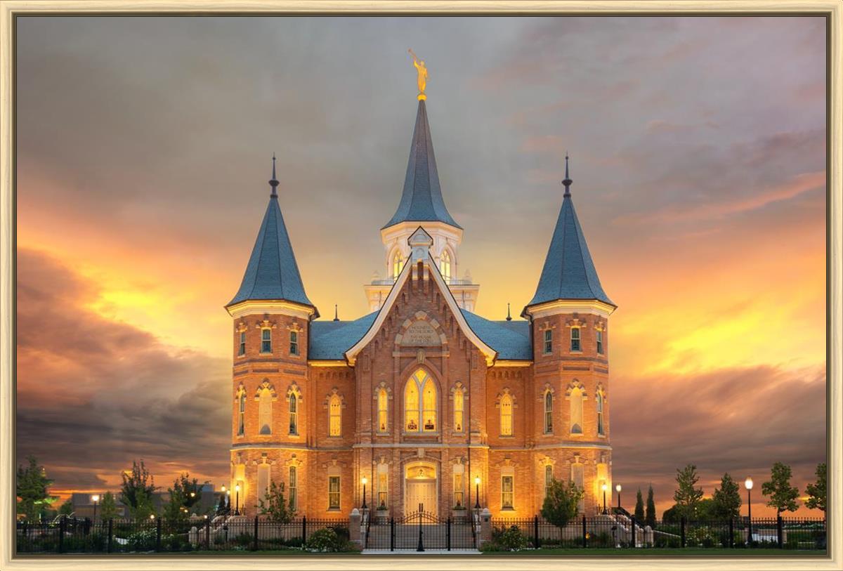 Provo City Center Temple Burning Sky