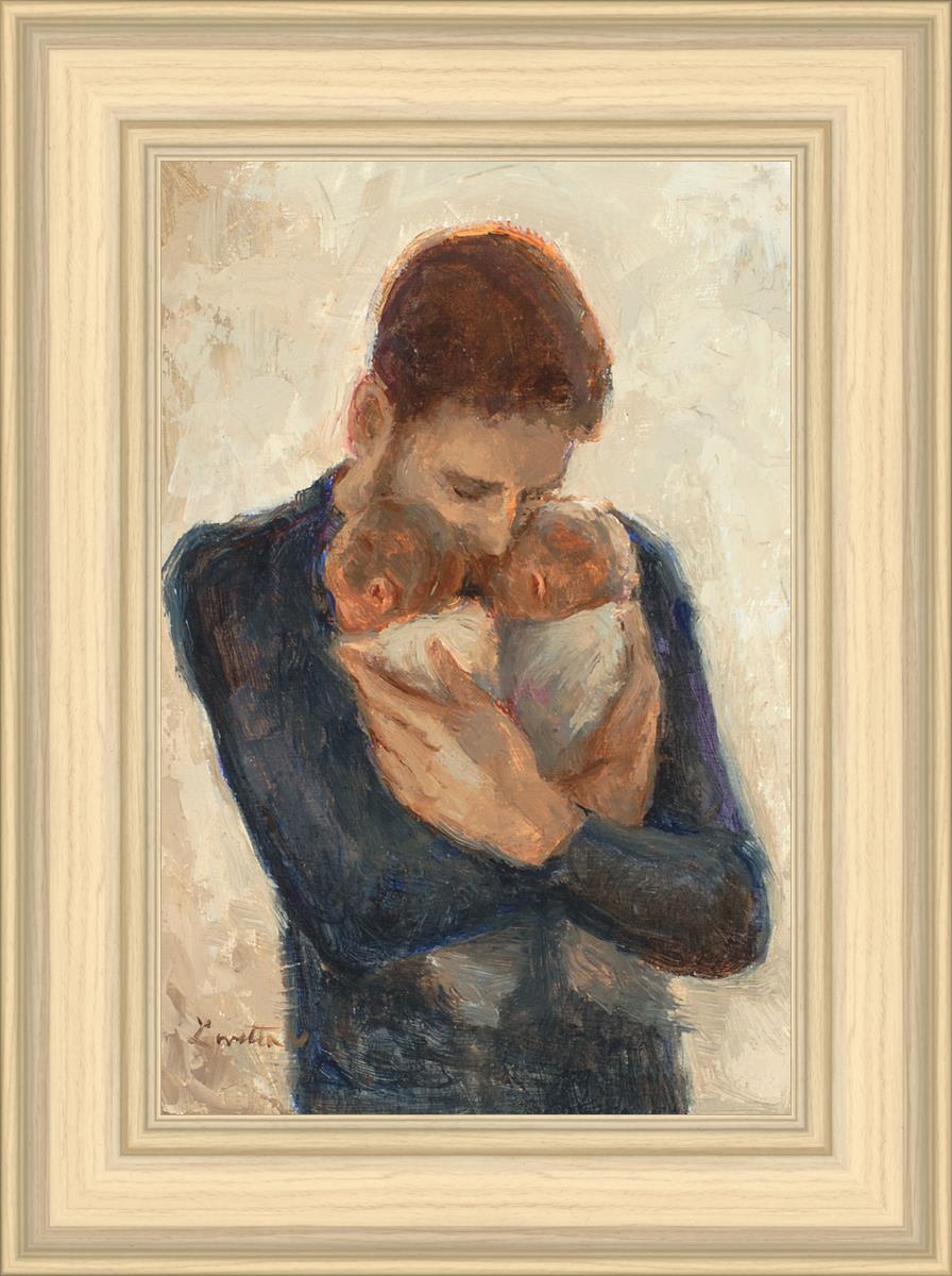 Father With Twins