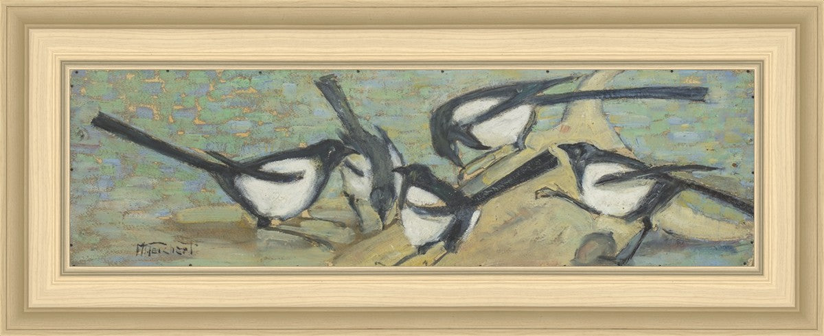 Magpies with Cattle Skull