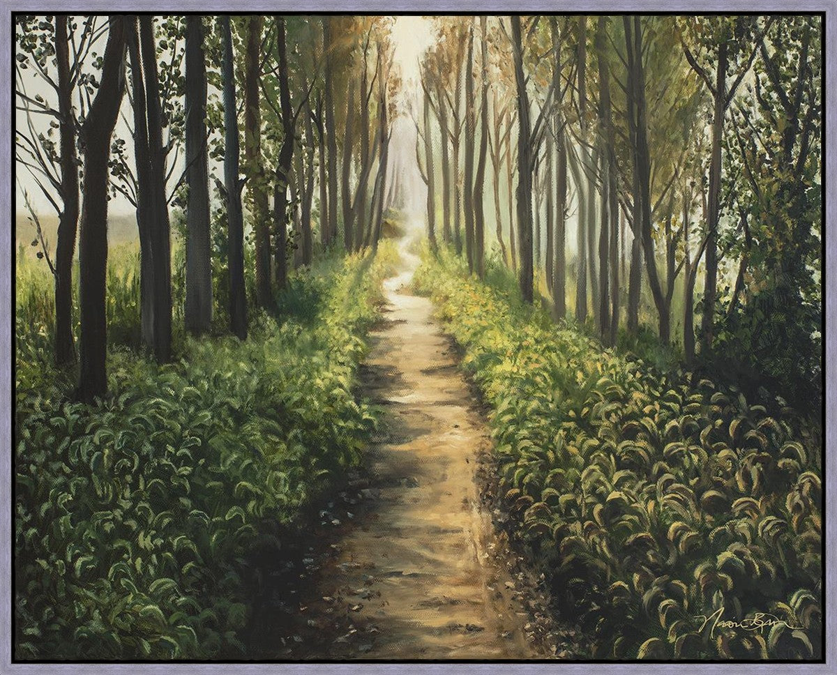 Enjoy The Beauty On Your Broken Path, Forest Walkway Large Wall Art Gallery Wrap