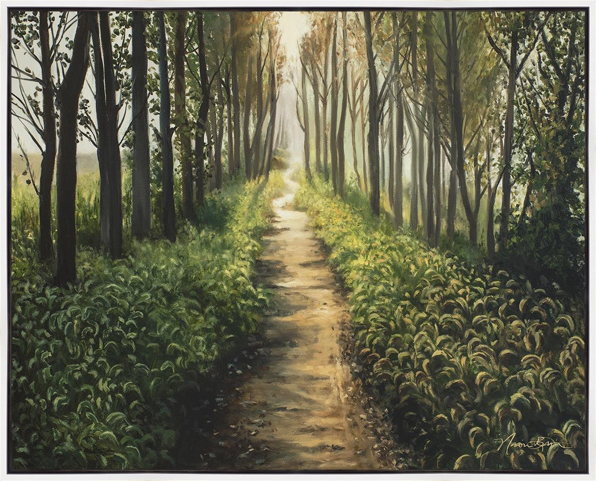 Enjoy The Beauty On Your Broken Path, Forest Walkway Large Wall Art Gallery Wrap