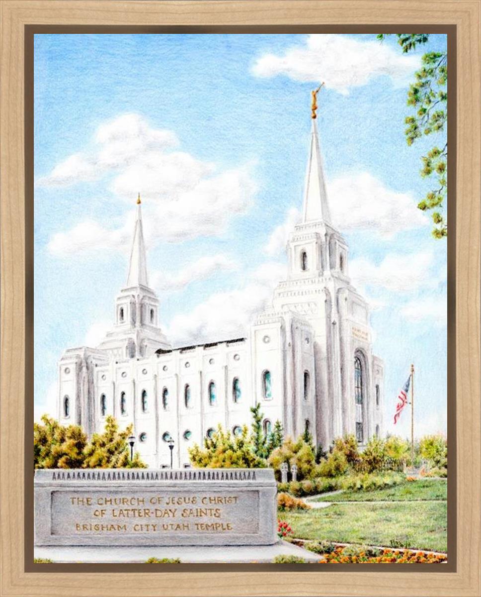 Brigham City Temple With Humbled Heart