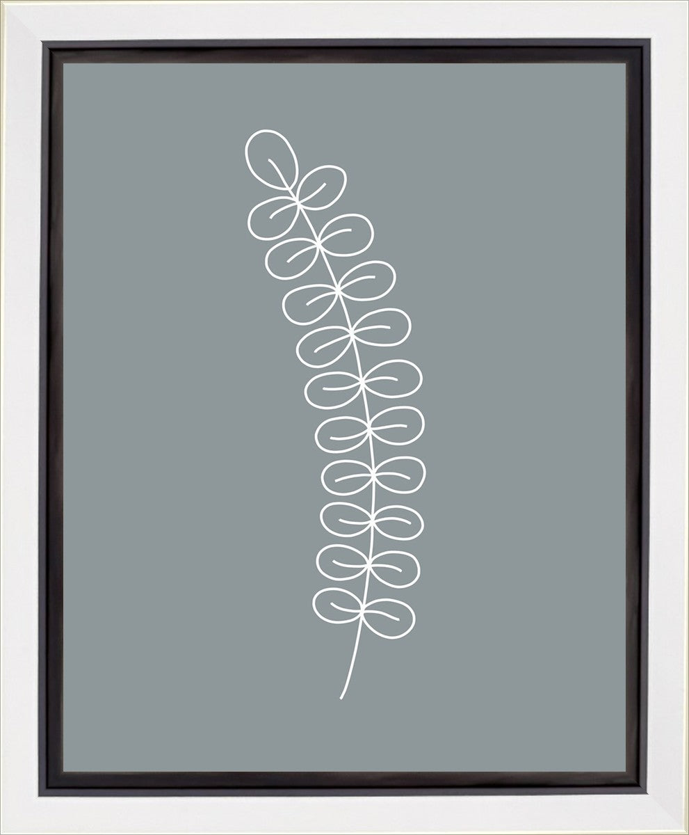 Minimalist Stem Blue Gallery Wrap