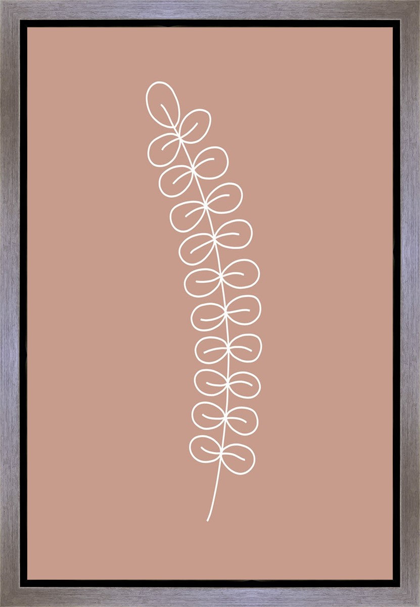 Minimalist Stem Pink Gallery Wrap