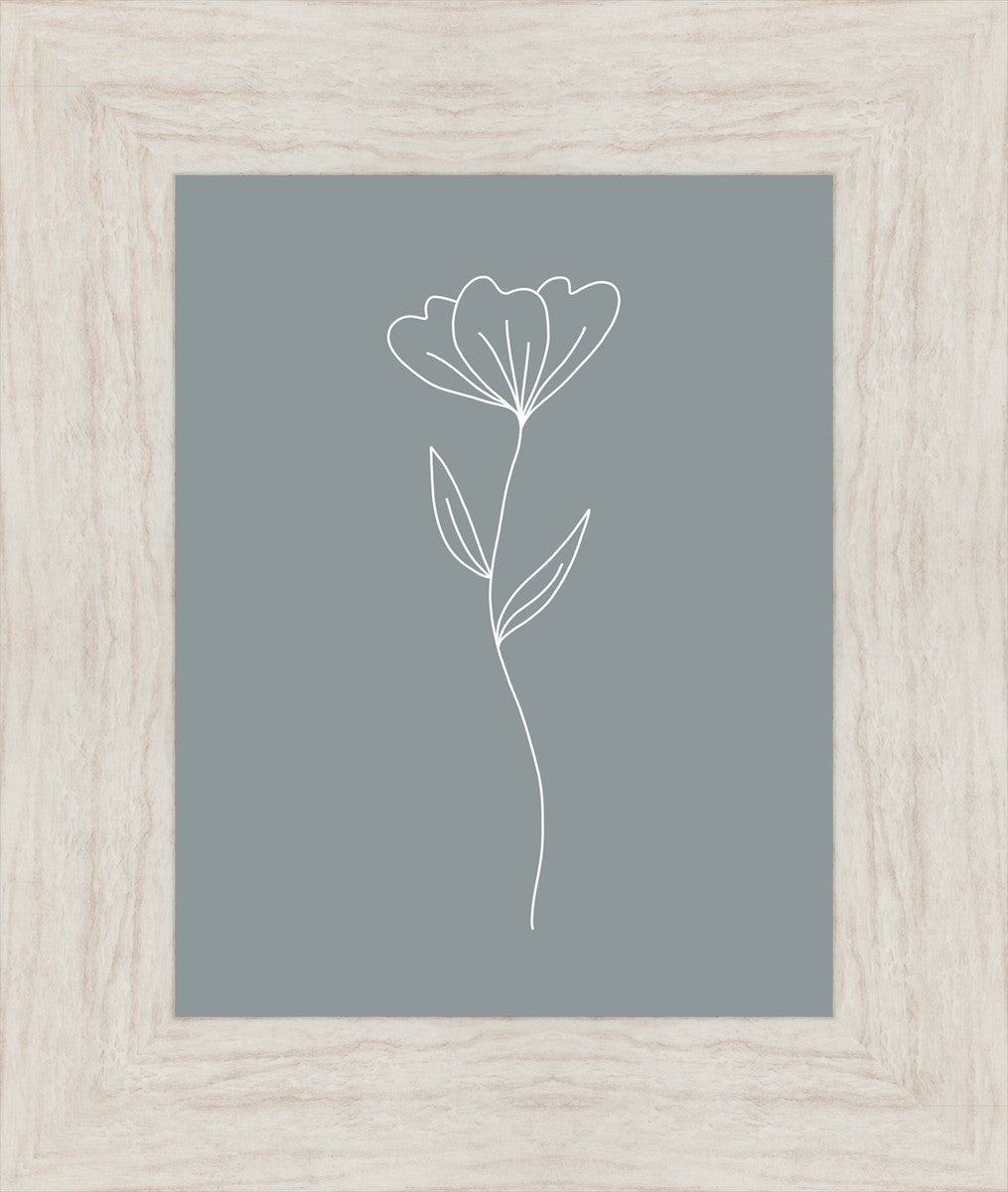 Minimalist Flower Blue