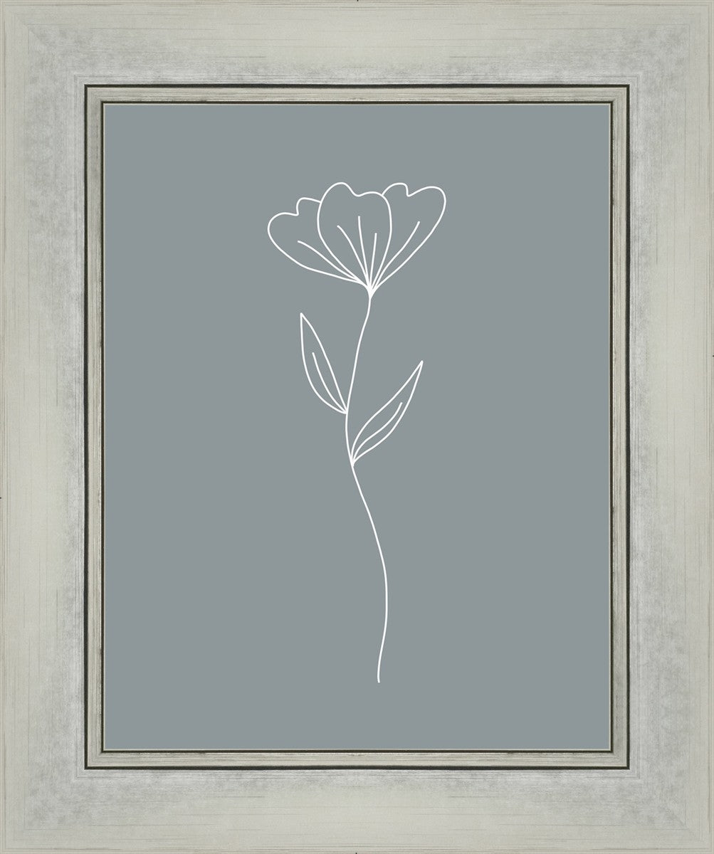 Minimalist Flower Blue
