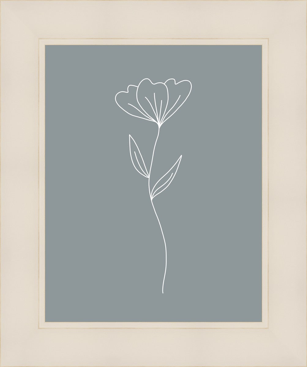 Minimalist Flower Blue