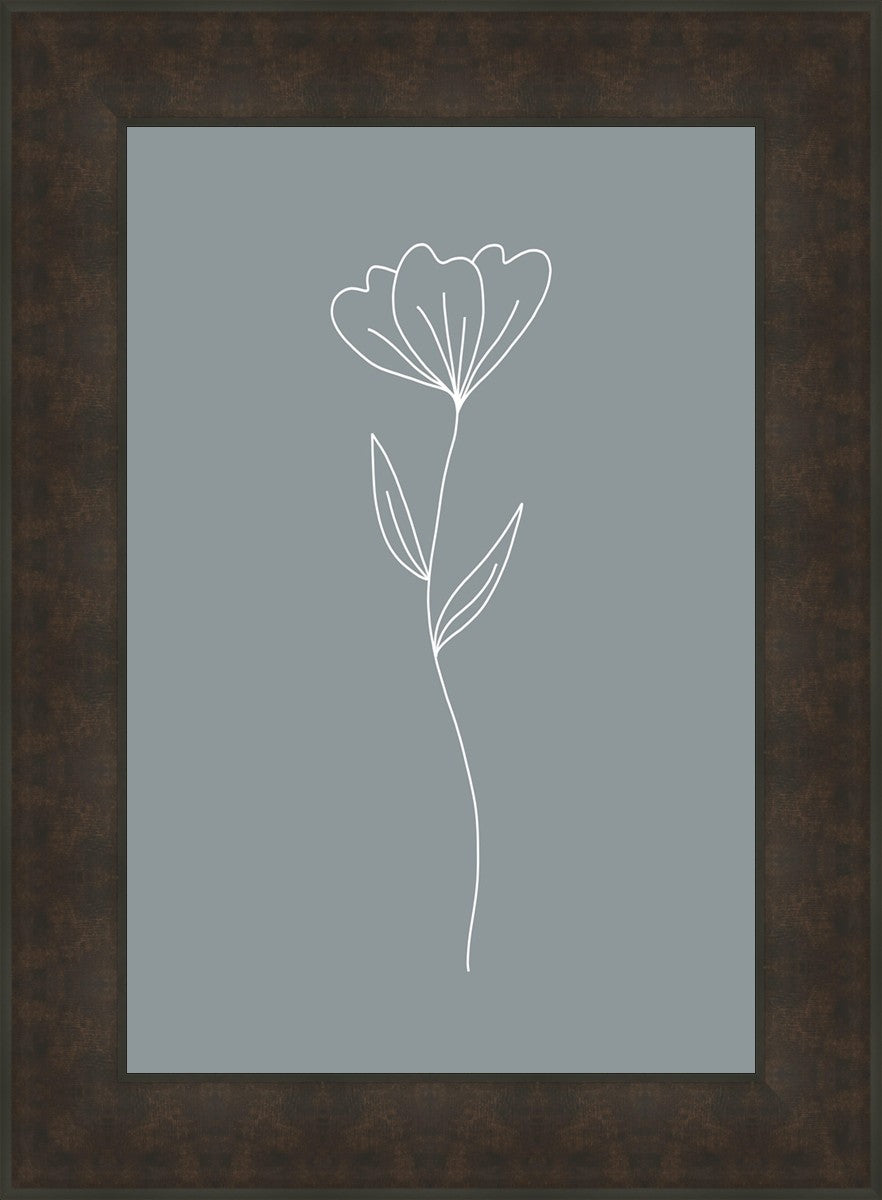 Minimalist Flower Blue